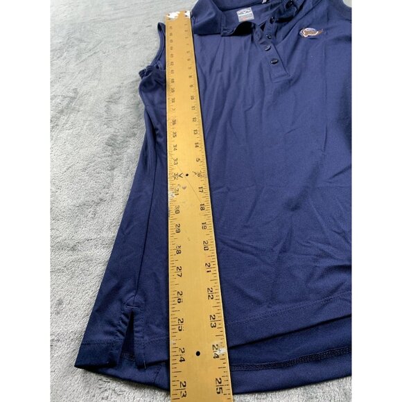 Callaway Shirt Men medium navy Opti Dri Golf Vest Top Pullover half button up - Picture 3 of 13